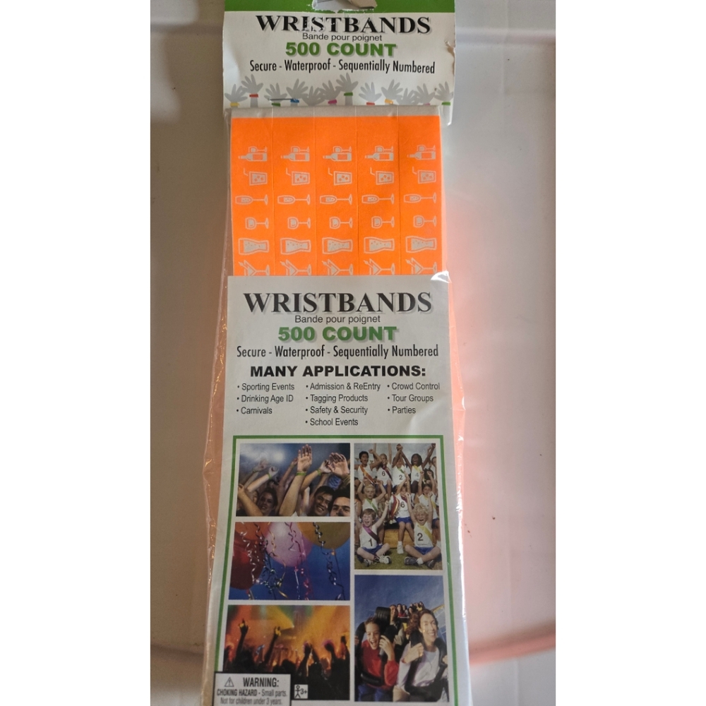 Event Party Wristbands 500 Count
